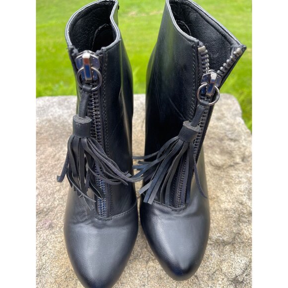 YRU Platform High Heel Booties Craft Tassel Women Size 9 - Picture 1 of 4